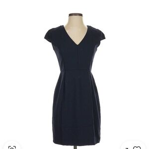 J. Crew Women's Cap Sleeve Sheath Dress Black Size 0P